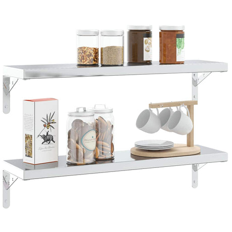 Shelf Brackets 4 Pcs Stainless Steel