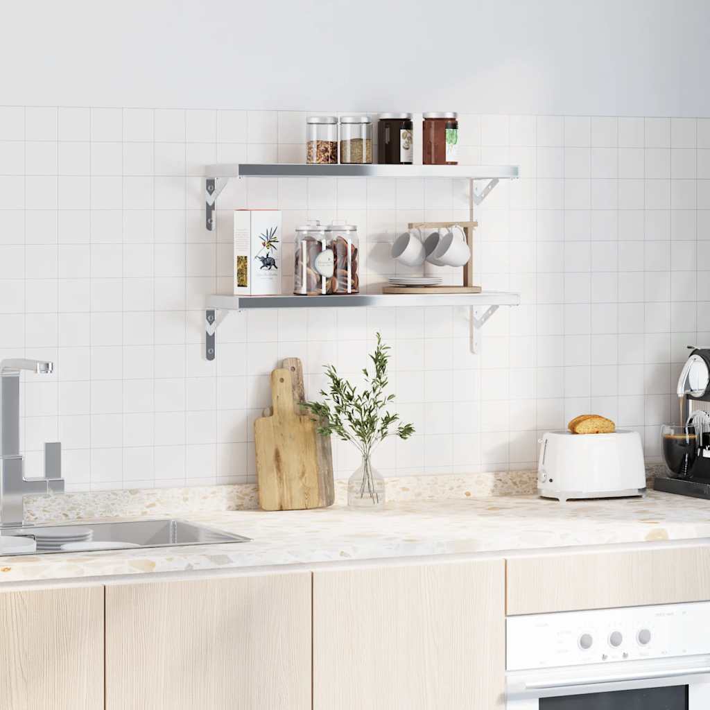 Shelf Brackets 4 Pcs Stainless Steel