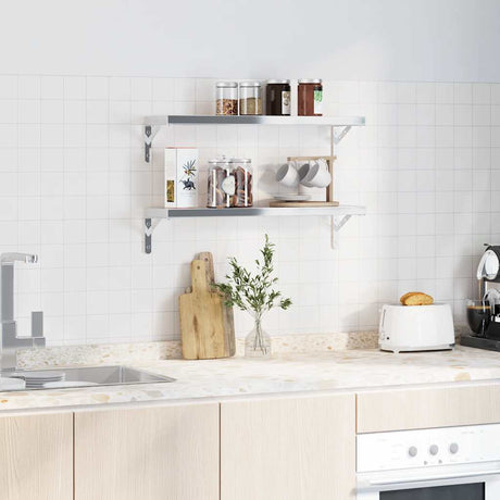 Shelf Brackets 4 Pcs Stainless Steel