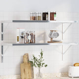 Shelf Brackets 4 Pcs Stainless Steel