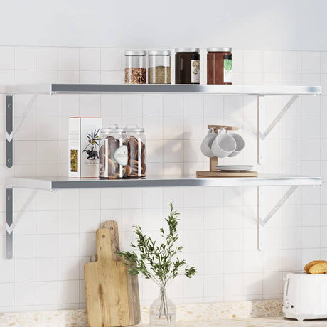 Shelf Brackets 4 Pcs Stainless Steel