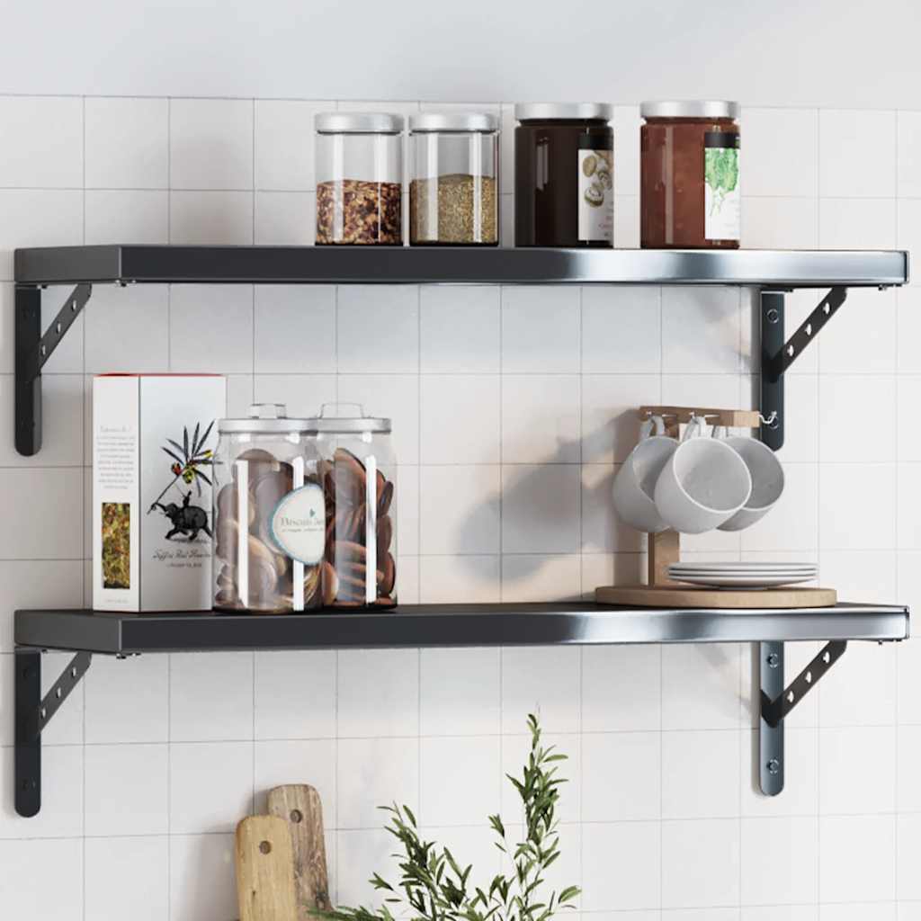 Shelf Brackets 4 Pcs Stainless Steel