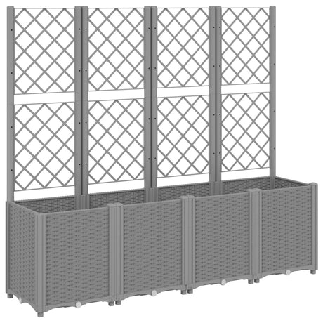 Garden Planter With Trellis Pp