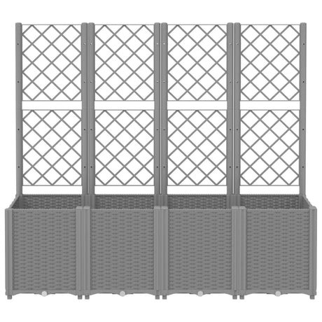 Garden Planter With Trellis Pp