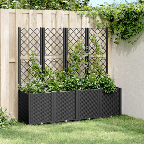 Garden Planter With Trellis Pp
