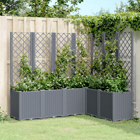 Garden Planter With Trellis Pp
