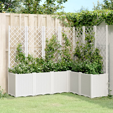 Garden Planter With Trellis Pp