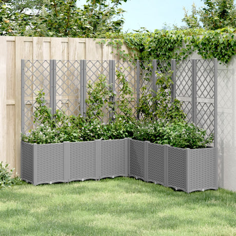 Garden Planter With Trellis Pp