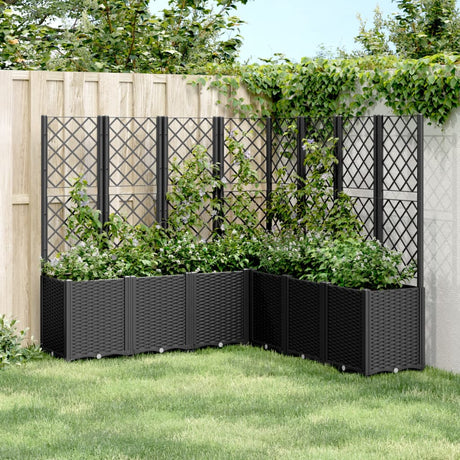 Garden Planter With Trellis Pp