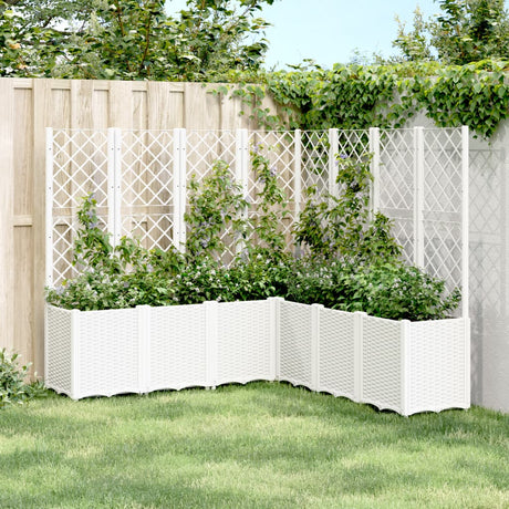 Garden Planter With Trellis Pp