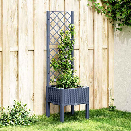 Garden Planter With Trellis Pp