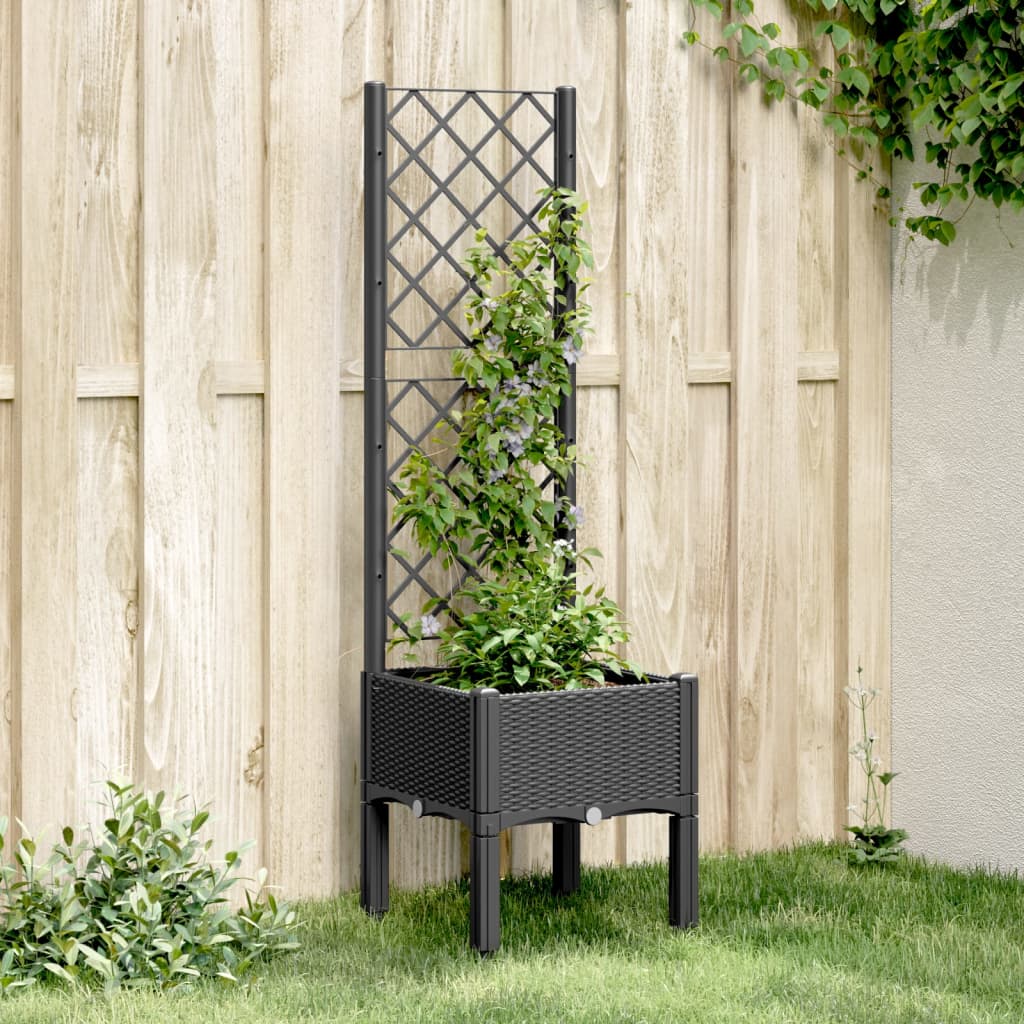 Garden Planter With Trellis Pp