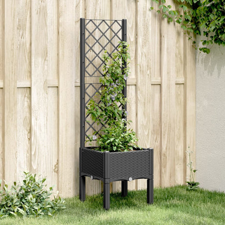 Garden Planter With Trellis Pp