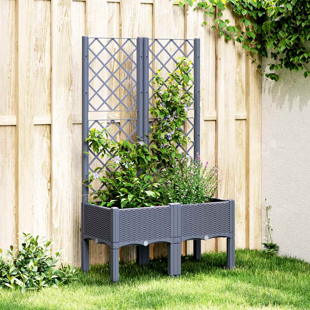 Garden Planter With Trellis Pp