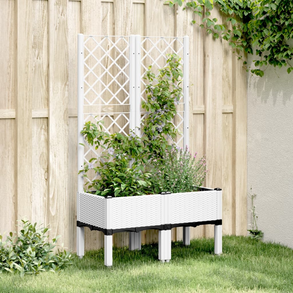 Garden Planter With Trellis Pp