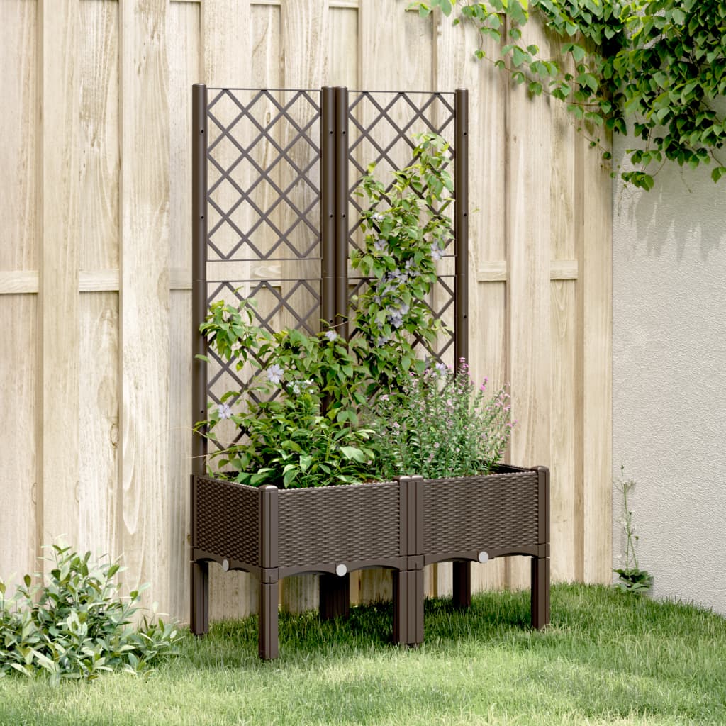 Garden Planter With Trellis Pp