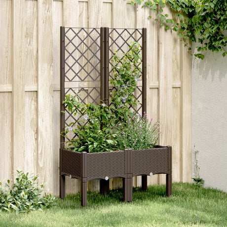 Garden Planter With Trellis Pp