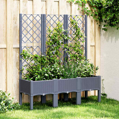 Garden Planter With Trellis Pp