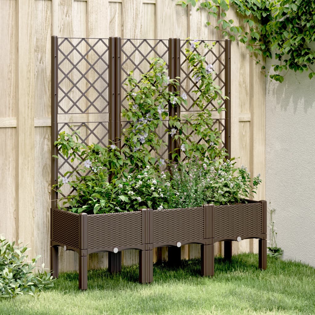 Garden Planter With Trellis Pp