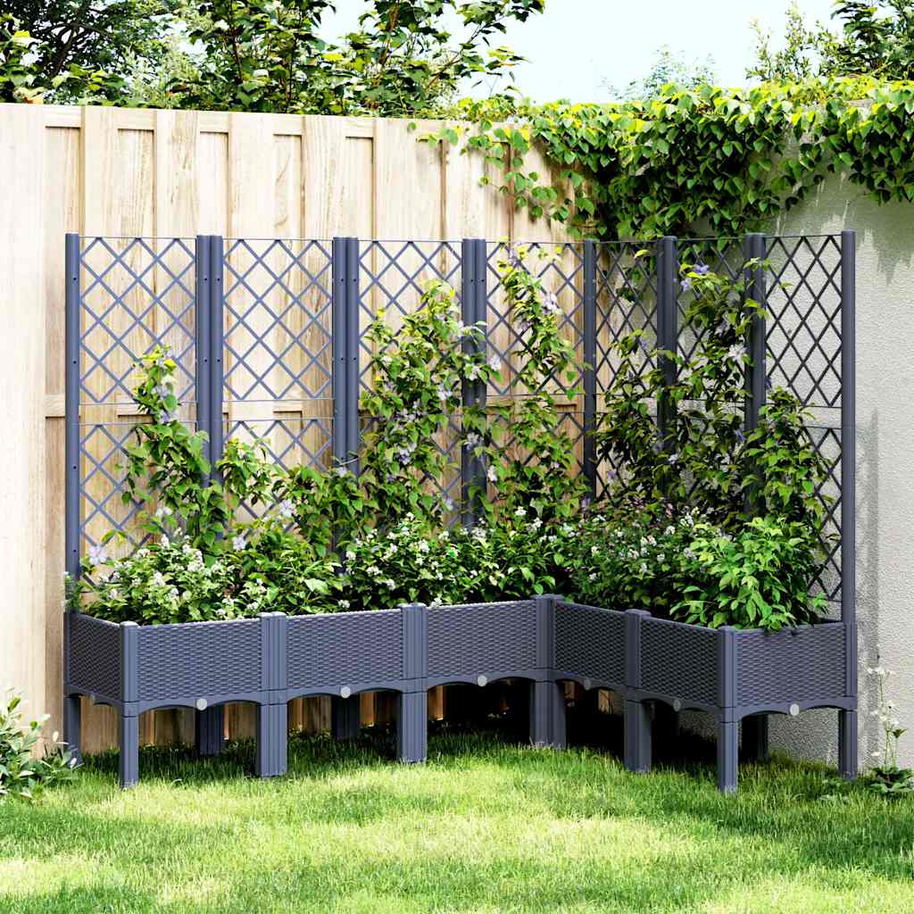 Garden Planter With Trellis Pp