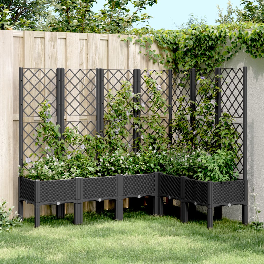 Garden Planter With Trellis Pp