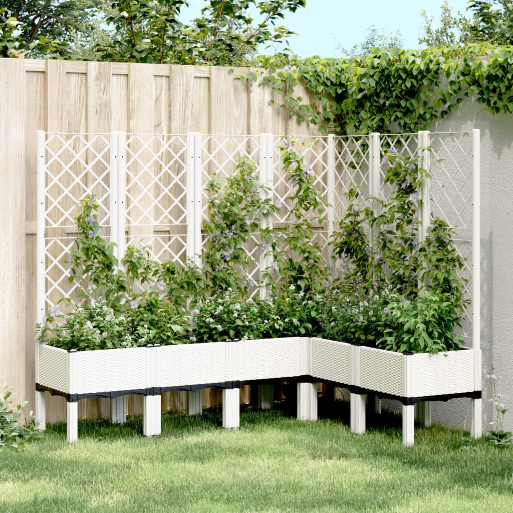 Garden Planter With Trellis Pp