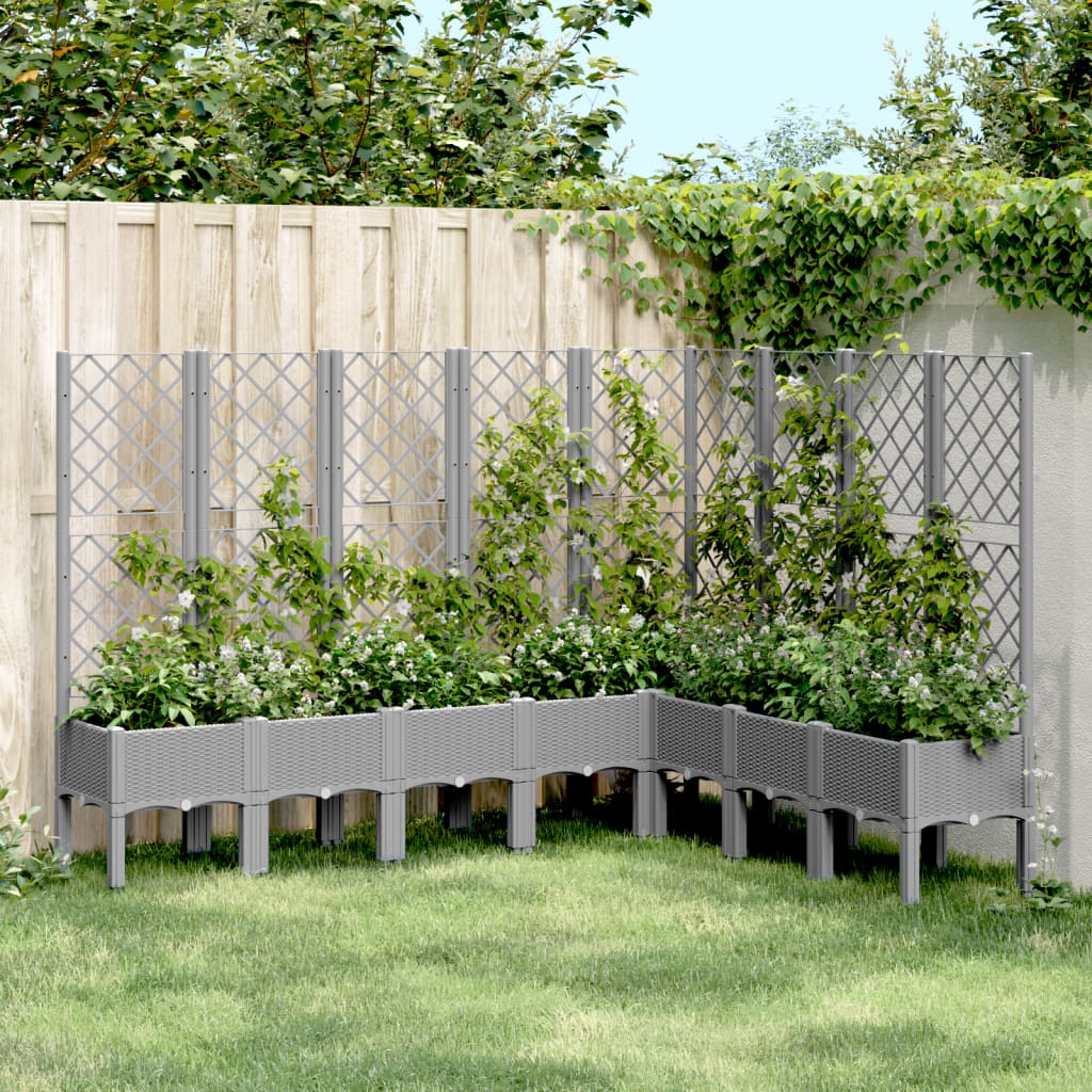 Garden Planter With Trellis Pp