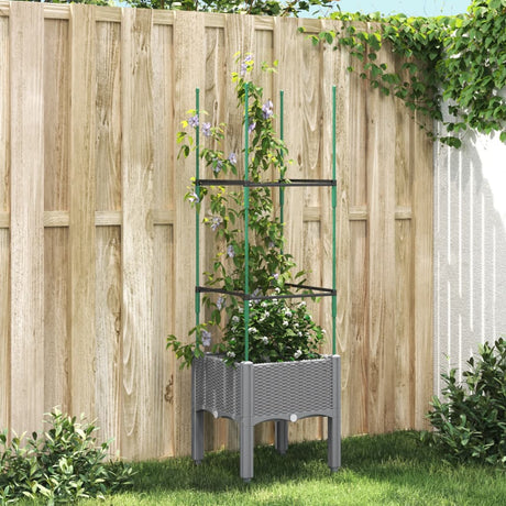 Garden Planter With Trellis Pp