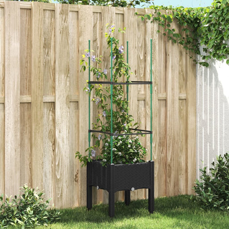 Garden Planter With Trellis Pp