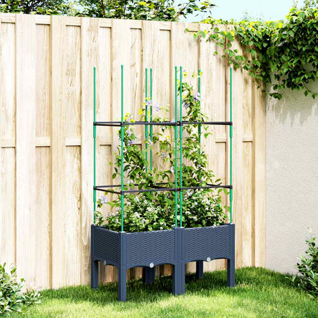 Garden Planter With Trellis Pp