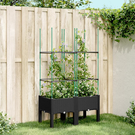 Garden Planter With Trellis Pp