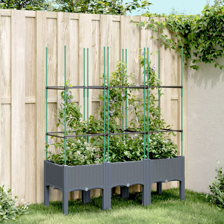 Garden Planter With Trellis Pp