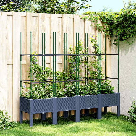 Garden Planter With Trellis Pp