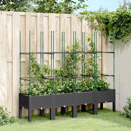 Garden Planter With Trellis Pp