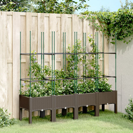 Garden Planter With Trellis Pp