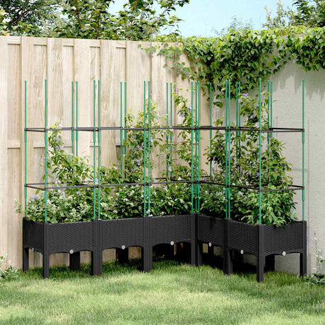 Garden Planter With Trellis Pp