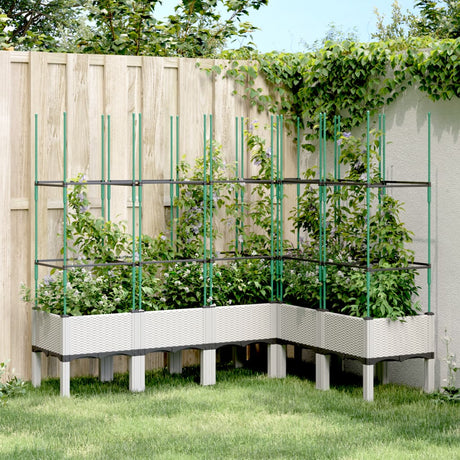 Garden Planter With Trellis Pp