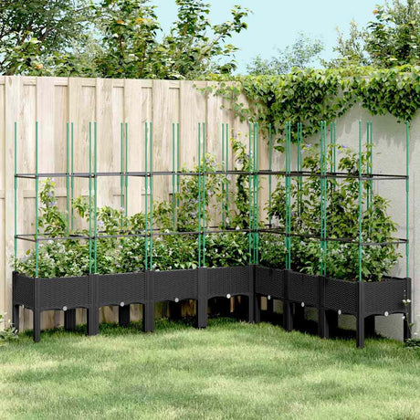 Garden Planter With Trellis Pp