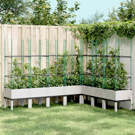 Garden Planter With Trellis Pp