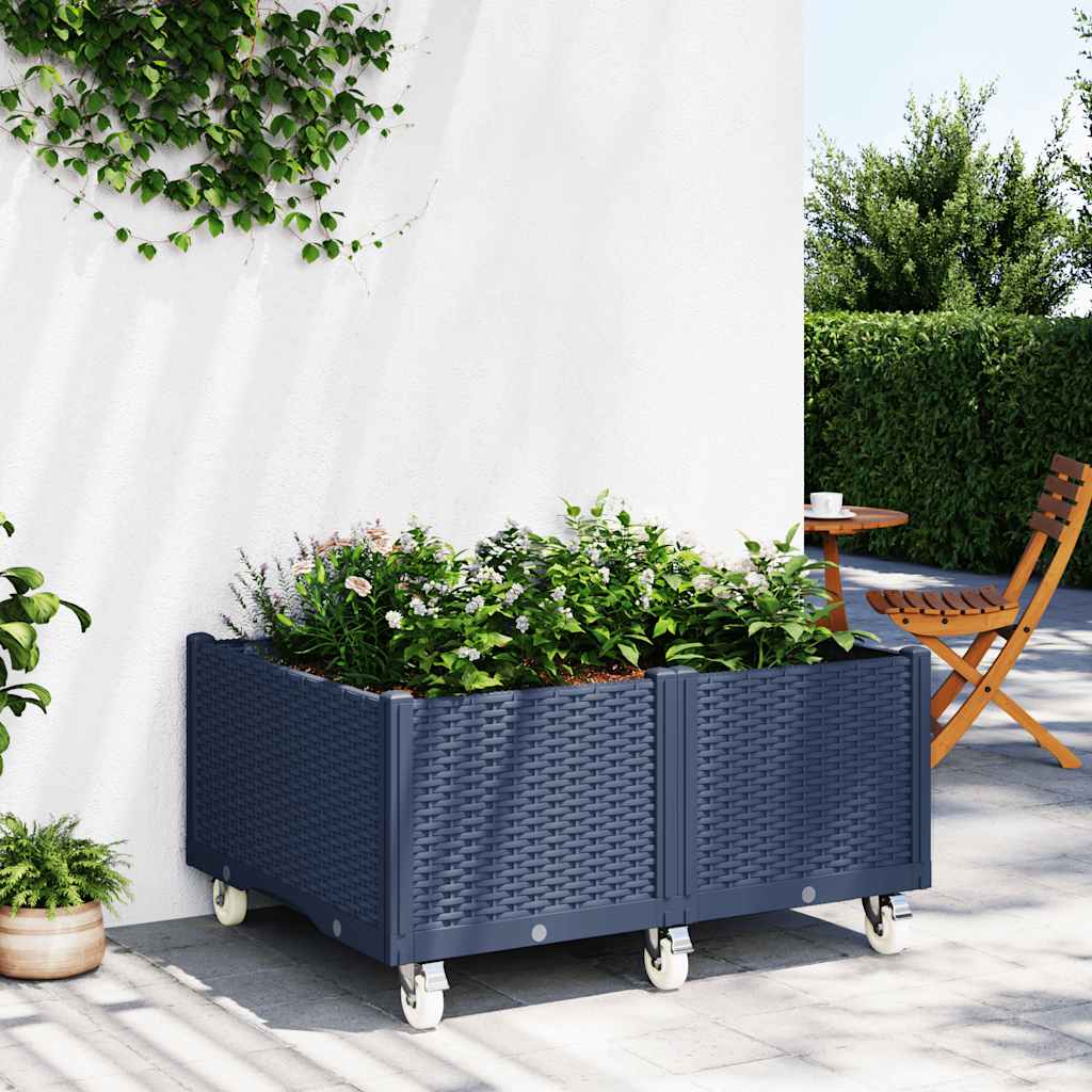Garden Planter With Wheels Pp