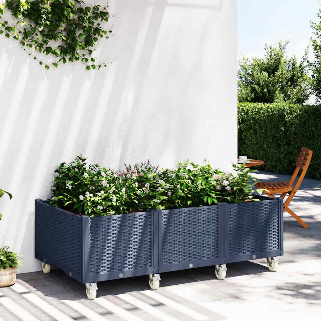 Garden Planter With Wheels Pp