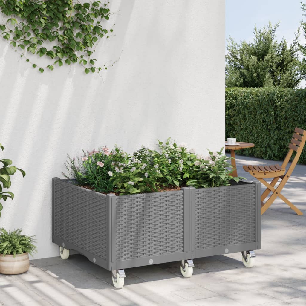 Garden Planter With Wheels Pp