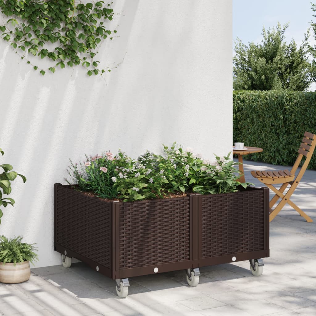 Garden Planter With Wheels Pp