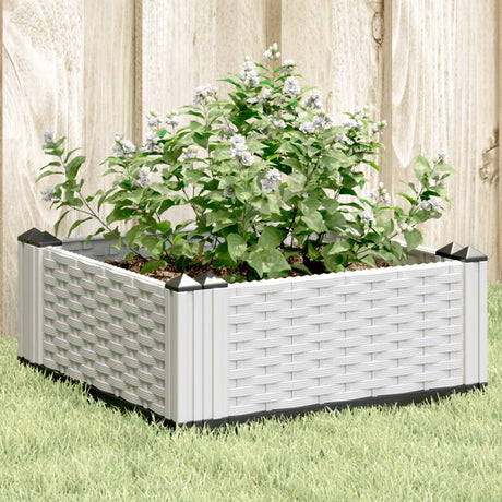 Garden Planter With Pegs 125X40X28.5 Cm Pp