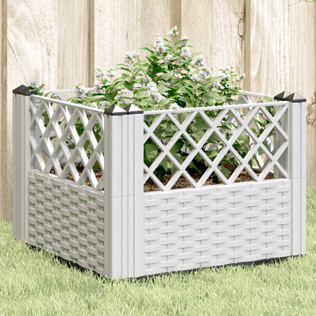 Garden Planter With Pegs 125X40X28.5 Cm Pp