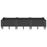 Garden Planter With Pegs 125X40X28.5 Cm Pp
