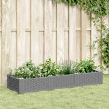 Garden Planter With Pegs 125X40X28.5 Cm Pp