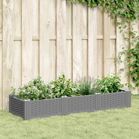 Garden Planter With Pegs 125X40X28.5 Cm Pp