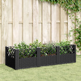 Garden Planter With Pegs 125X40X28.5 Cm Pp
