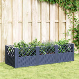 Garden Planter With Pegs 125X40X28.5 Cm Pp